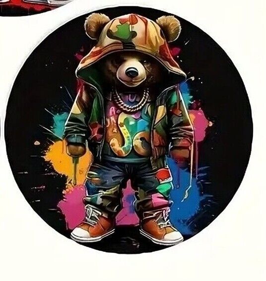 BEAR GANGSTA HOODIE BANKSY COASTER Coffee Tea Drink COCKTAILS GRAFFITI