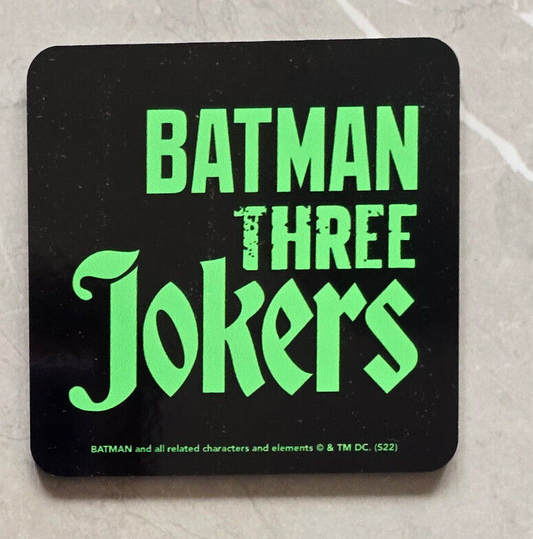 BATMAN JOKER FACES Coaster Retro TV Drinks Mat BLACK MULTI BATMAN THREE JOKERS