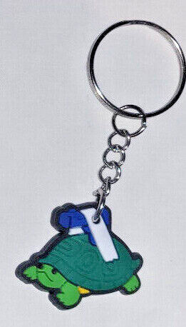 Teenage Mutant Ninja Turtles TMNT Keyring Keychain Rubber Donatello Michelangelo