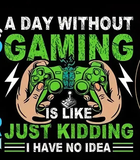 GAMING GAMER IRON ON TRANSFER PS4 PS5 XBOX PC BUSY RETRO MULTI GAME BAG TSHIRT
