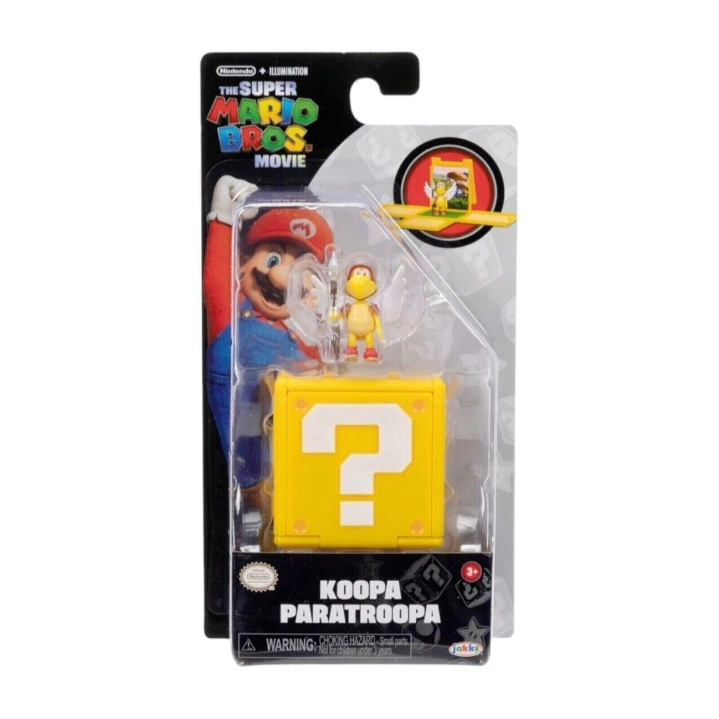 Super Mario Bros Movie 3cm Koopa Paratroopa Mini Figure & Question BROTHERS