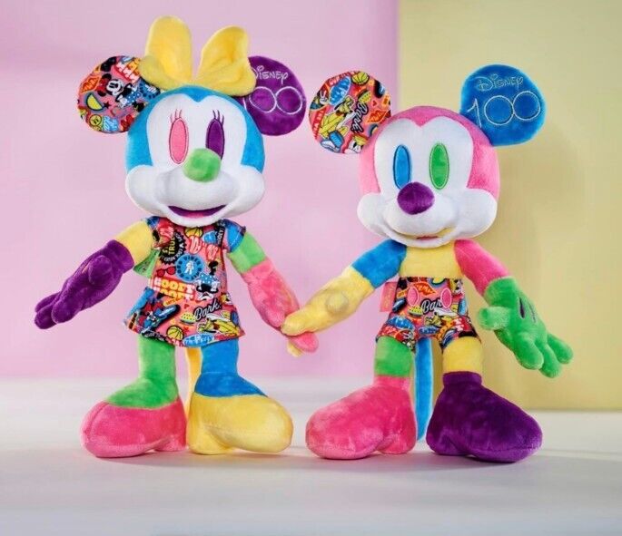 Disney 100 Years Anniversary Mickey & Minnie Mouse LIMITED EDITION Plush Set 