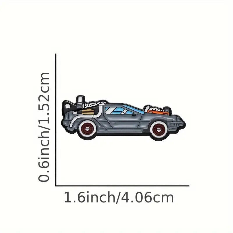 DELOREAN BACK TO THE FUTURE Metal Enamel Pin Badge Adult Teen TV MOVIE