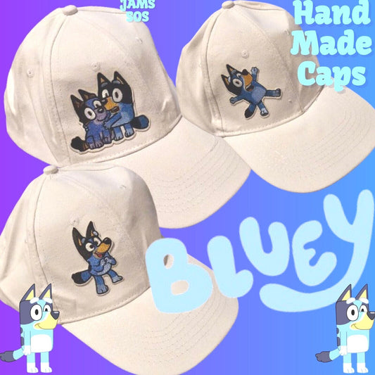 Kids Unisex Bluey Cap White Blue Hat Bingo Baseball Cbeebies Coco Socks Holiday