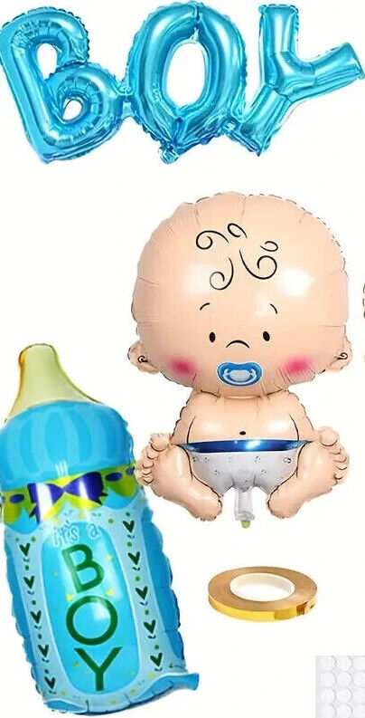 Large Baby Shower Balloons Boy or Girl Foil Gender Reveal Party Decorations Gift