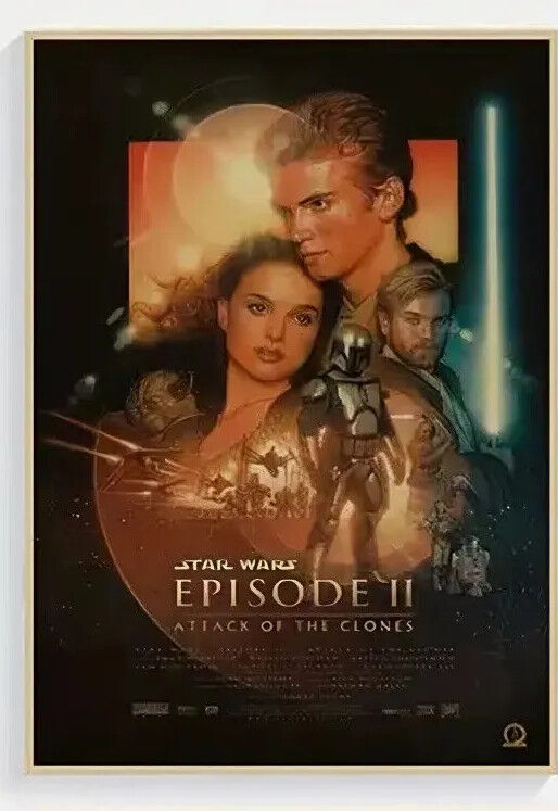 LARGE Star wars MANDALORIAN KRAFT PAPER Wall Art Movie Poster Print Picture