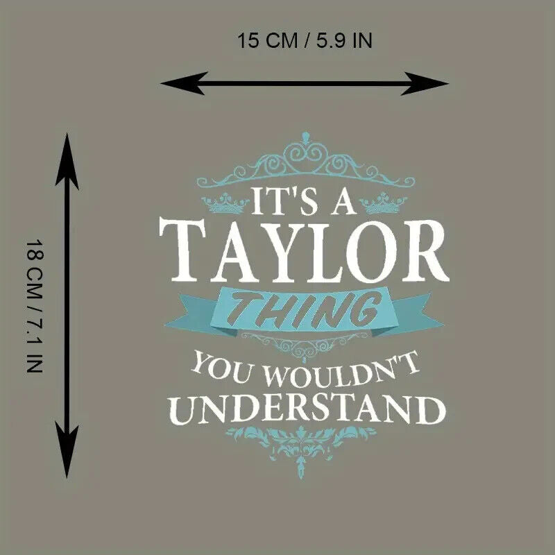 TAYLOR SWIFT YOU WOULDN'T UNDERSTAND Clothes Patches Heat Transfer Thermal DIY