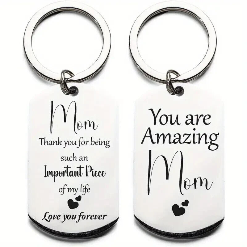 Keyring You Are MOM IMPORTANT PIECE OF MY LIFE Amazing Keychain Gift Her Mum