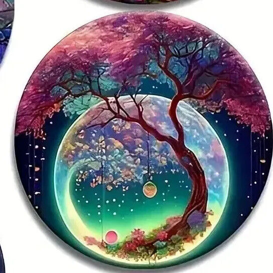 MYSTICAL WILLOW TREE COASTER Coffee Tea Drink COCKTAILS VIVID SCENE