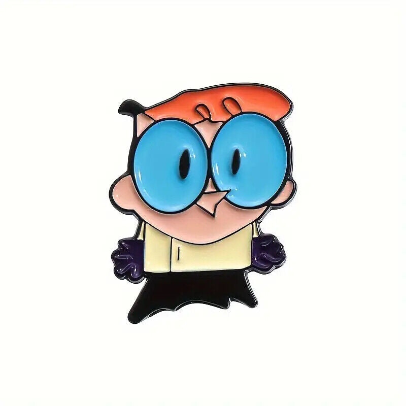 DEXTERS LABORATORY Metal Enamel Pin Badge NICKELODEON LAB