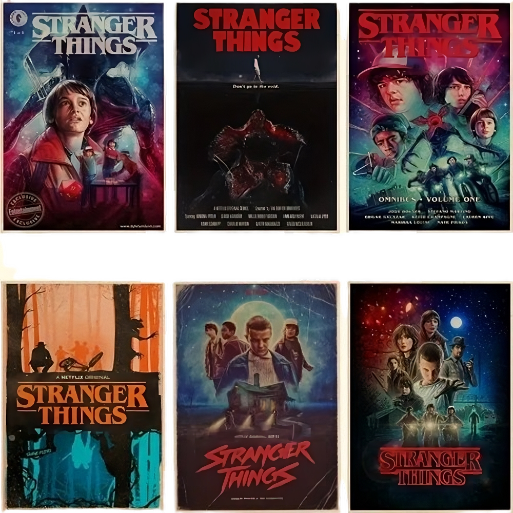 Stranger Things Series Wall Art Poster Print Netflix Original Posters Pictures