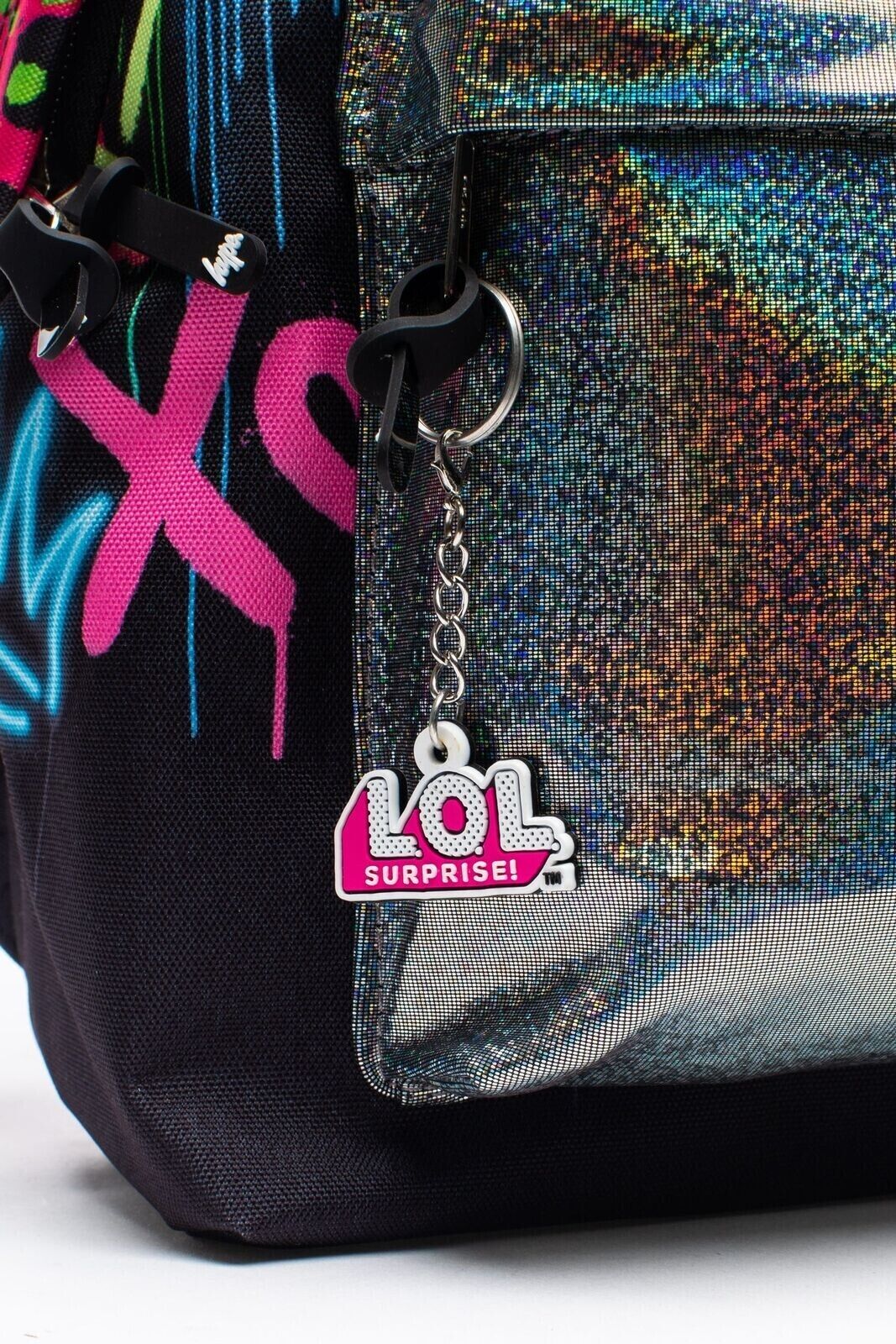 HYPE L.O.L. Surprise Drip Drop black multi Backpack Kids Holographic lol school
