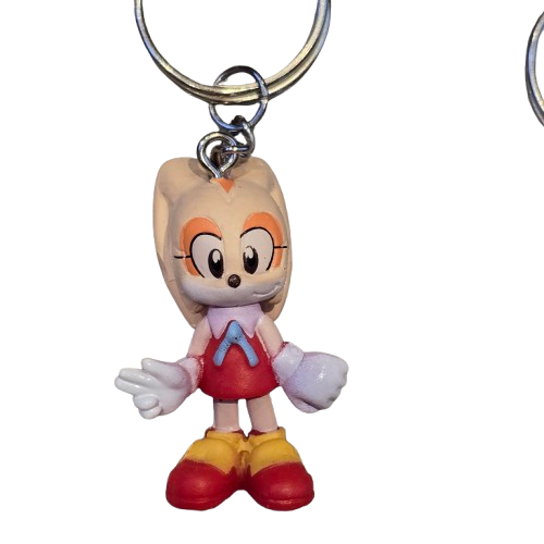 SONIC THE HEDGEHOG  Official Keyring 2D Rubber TAILS SHADOW Sega Gaming CHOOSE