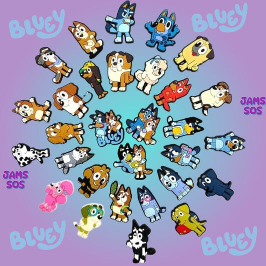 BLUEY Shoe Charms Croc Jibbitz Water Proof Assorted BINGO COCO SNICKERS