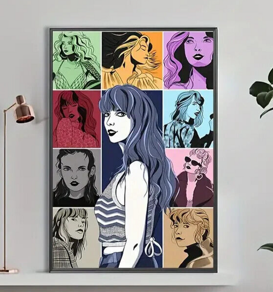 LARGE 5D DIY 3D Full Diamond Painting Taylor Swift NEW MUSIC EDUCATIONAL SWIFTIE