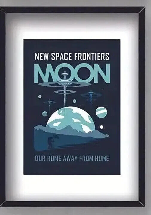 SPACE FUTURISTIC CANVAS Wall Art Movie Poster Print Picture ASTROLOGY PLANETS A5