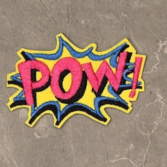 Pow Zap OMG Bang OMG Wow WTF Words Embroidered Logo Patch Badge Iron Sew On COMI