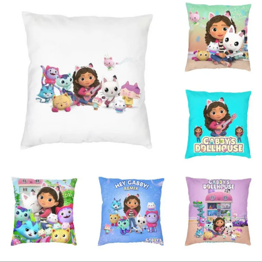Gabbys Dollhouse Cats Cushion Covers Throw Pillow Case Sofa Bed Car Decor FILLER