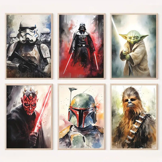 Star wars Canvas Wall Art Movie Poster Print Picture Retro CHEWBACCA DISNEY