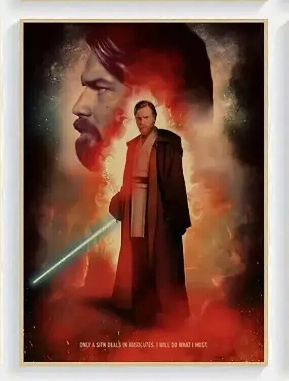 STAR WARS Wall Art Movie Poster Print Picture KRAFT LEILA DARTH VADER LUKE