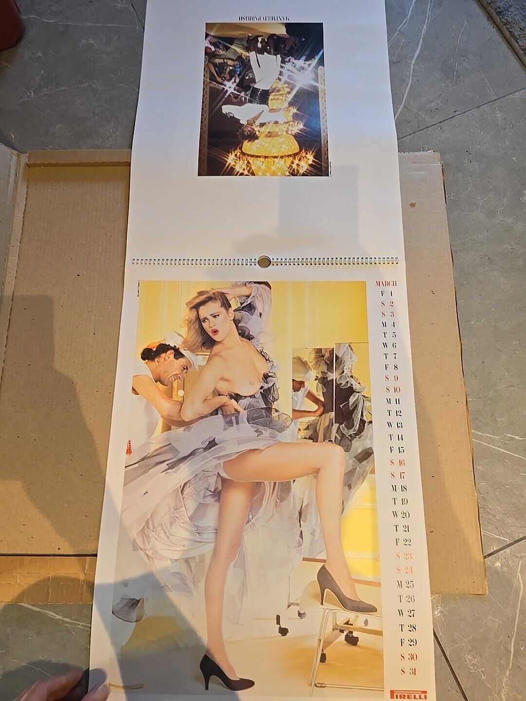 Vintage 1985 PIRELLI CALENDER Top 1980s Clothing Designer Conran Zandra Rhodes
