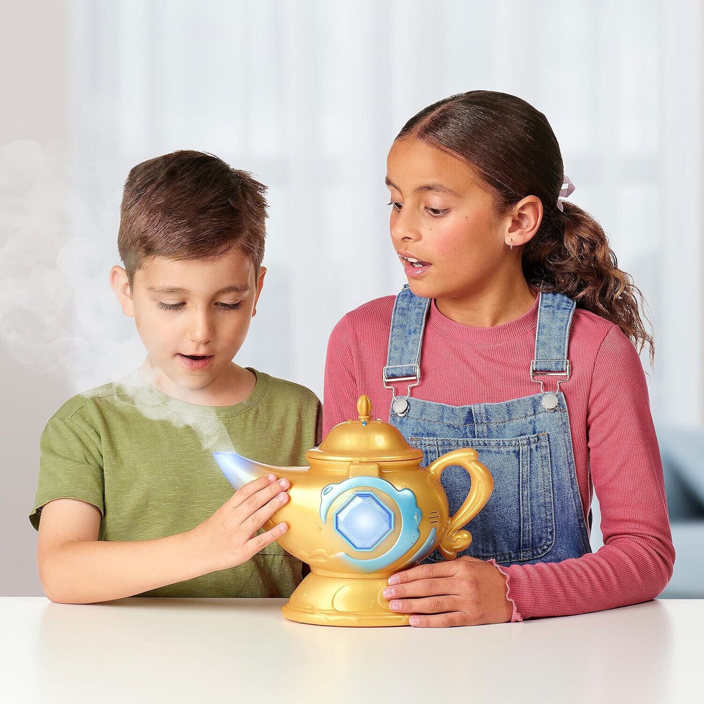 Magic Mixies Magic Genie Lamp with Interactive 8 inch BLUE Plush Toy & 60+ Sound