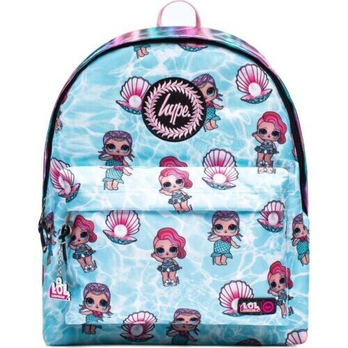 Hype x L.O.L. Surprise Merbaby Backpack Pink Blue White LOL Doll Shell Mermaid