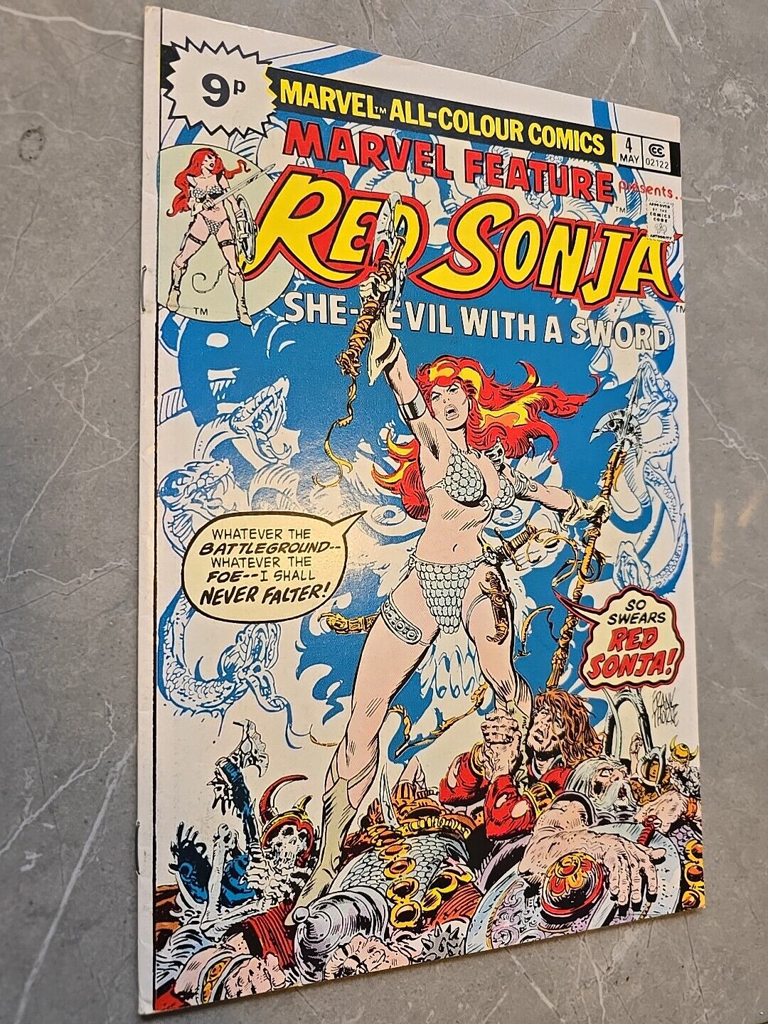 Marvel Feature #4 VFN (8.0) MARVEL Vol 2 1975 Classic Red Sonja cover CONAN