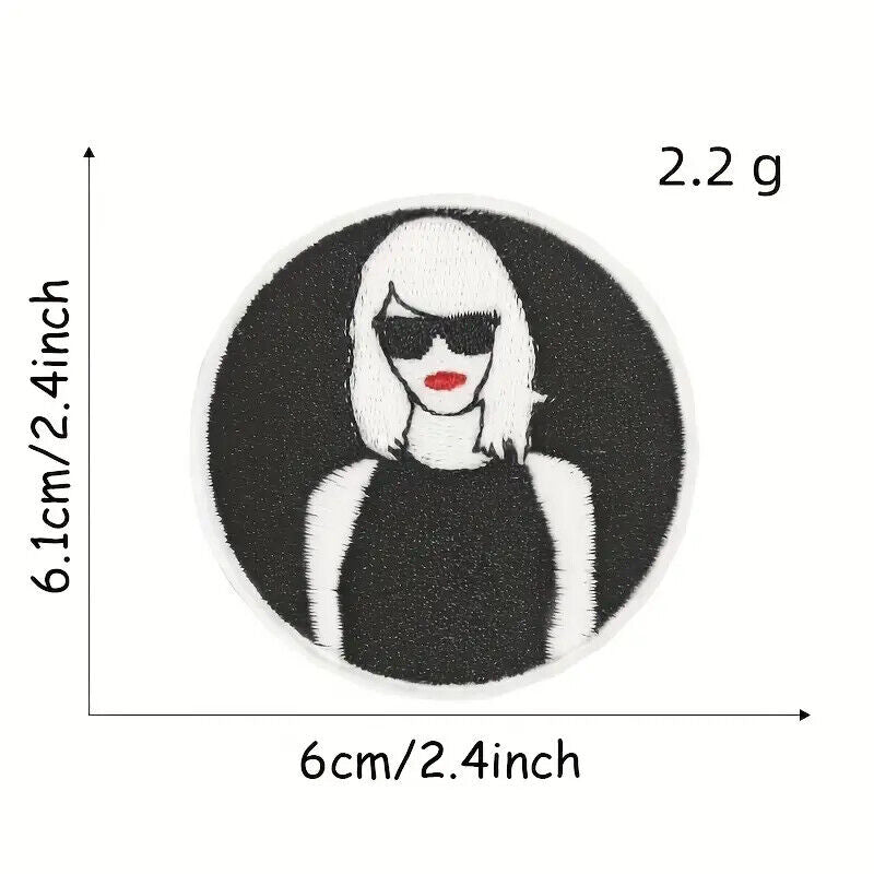Taylor Swift 3" iron on patch PATCHES MUSIC SWIFTY GUITAR STAR COUNTRY
