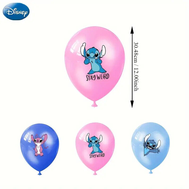 DISNEY LILO &STITCH Party Decorations Balloons Birthday Kid Banner Cake Toppers