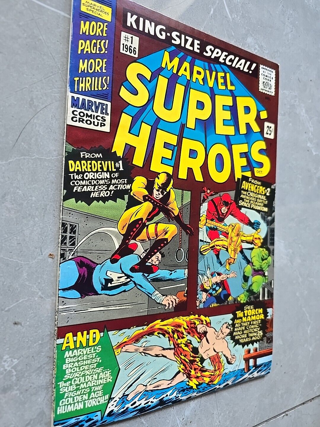 KING SIZE SPECIAL MARVEL SUPER HEROES #1 1966 Comic DAREDEVIL VFN A* CONDITION