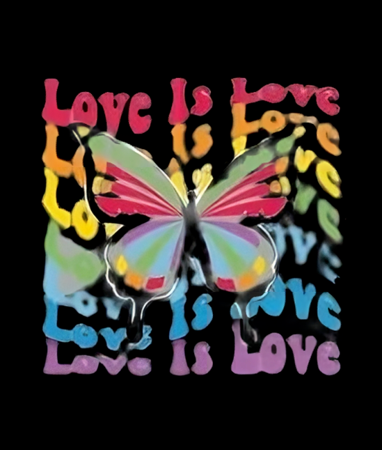 LGBT PRIDE COLOURFUL RAINBOW IRON-ON TRANSFER BAG TSHIRT DESIGN LOVE GAY LIPS