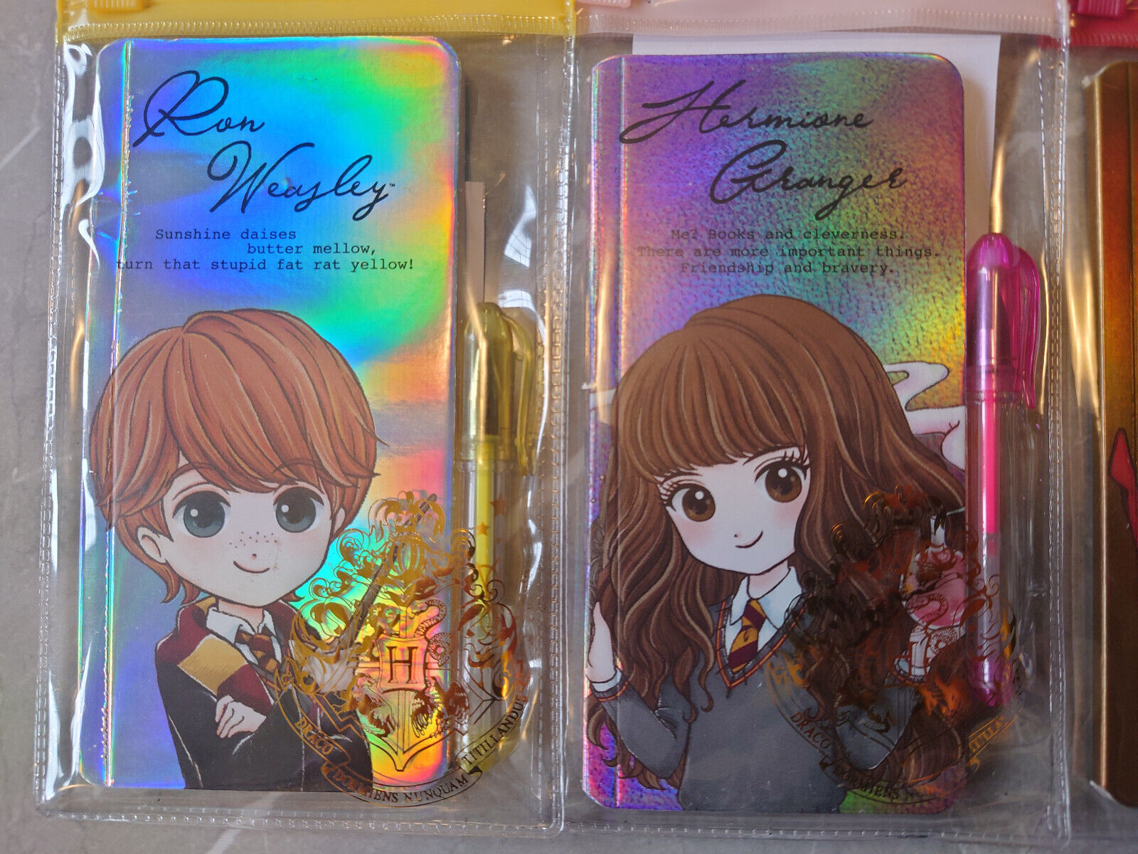 Harry Potter Mini Notebook Set Choose Character On Notebook STOCKING FILLER