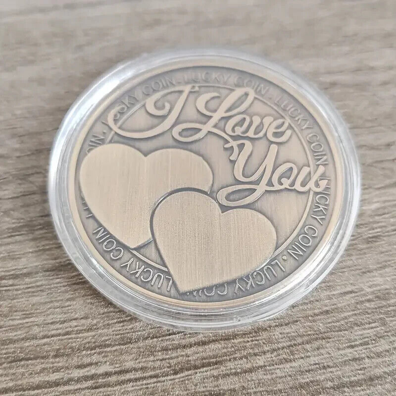 Lucky Coin “I Love You More Than I Can Say” Anniversary Gift VALENTINE WIFE