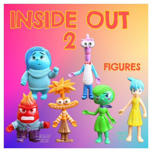 Disney Inside Out 2 Kids Toy Figure PVC Model Collectible ANXIETY DISGUST SAD