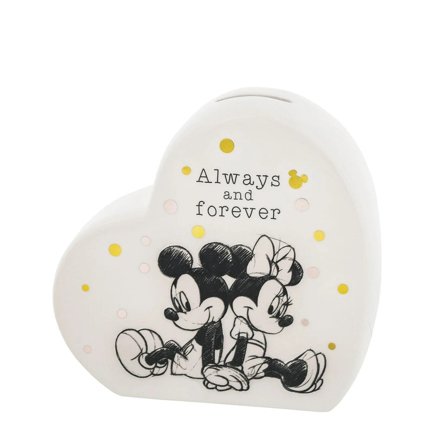 Mickey and Minnie Mouse Money Bank by Enchanting Disney Collection limited