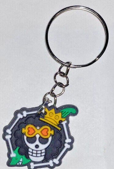 LUFFY KEYRING KEYCHAIN ONE PIECE ANIME KEY RING NETFLIX COLLECTABLE RUBBER