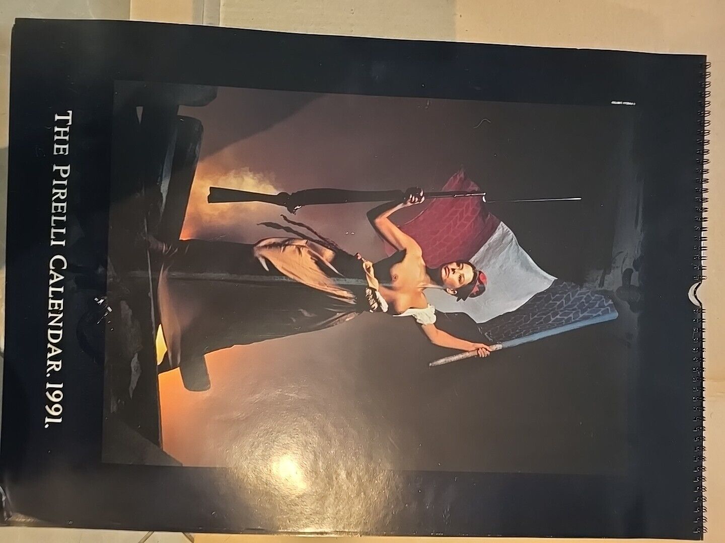 LARGE The Pirelli Calendar 1991 Original Box Casing Stunning Art Work Quality