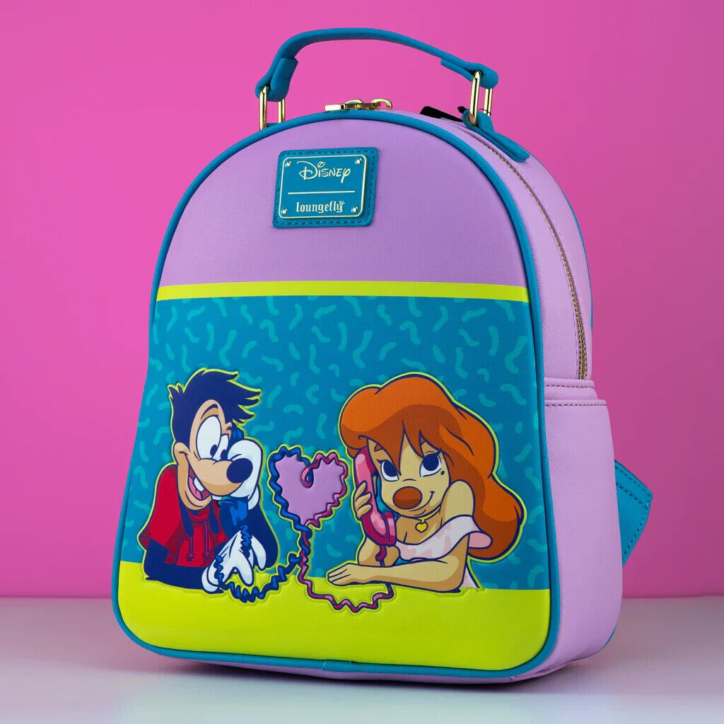 Loungefly Disney Goofy Movie Max and Roxanne Mini Backpack COLLECTABLE PURPLE