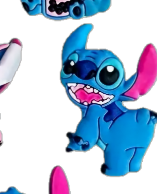 XLARGE Disney Lilo & Stitch Croc Shoe Charms Cartoon Movie lot Blue Kid Adult