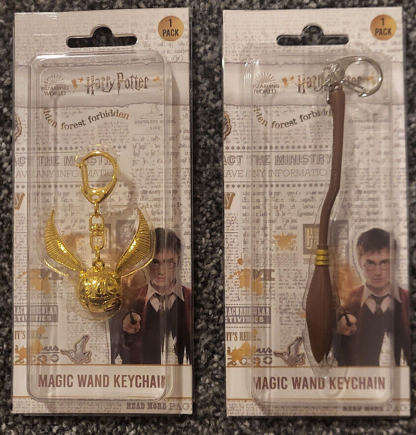 Harry Potter Wand Keyring Keychain Wizard Merchandise Emblems Gift Magic