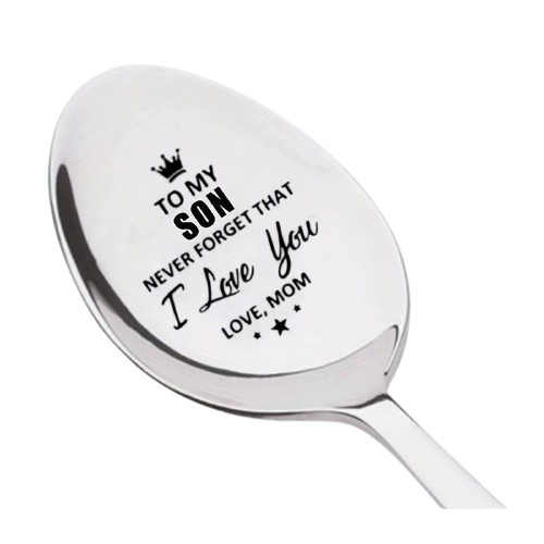 SON I ALWAYS LOVE YOU OWL LOVE YOU COFFEE SUNDAE COCKTAIL SILVER NOVELTY SPOON
