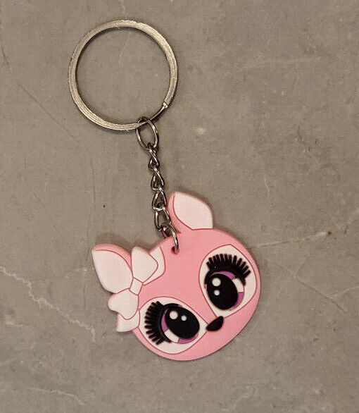 NOVELTY KEYRING RAINBOW BRIGHT OWL CAT MOUSE UNICORN DEER DOG FILLER PARTY