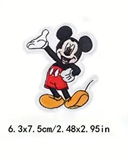 DISNEY MINNIE MICKEY MOUSE Iron Sew On Embroidered Patch PATCHES TV MOVIE EARS