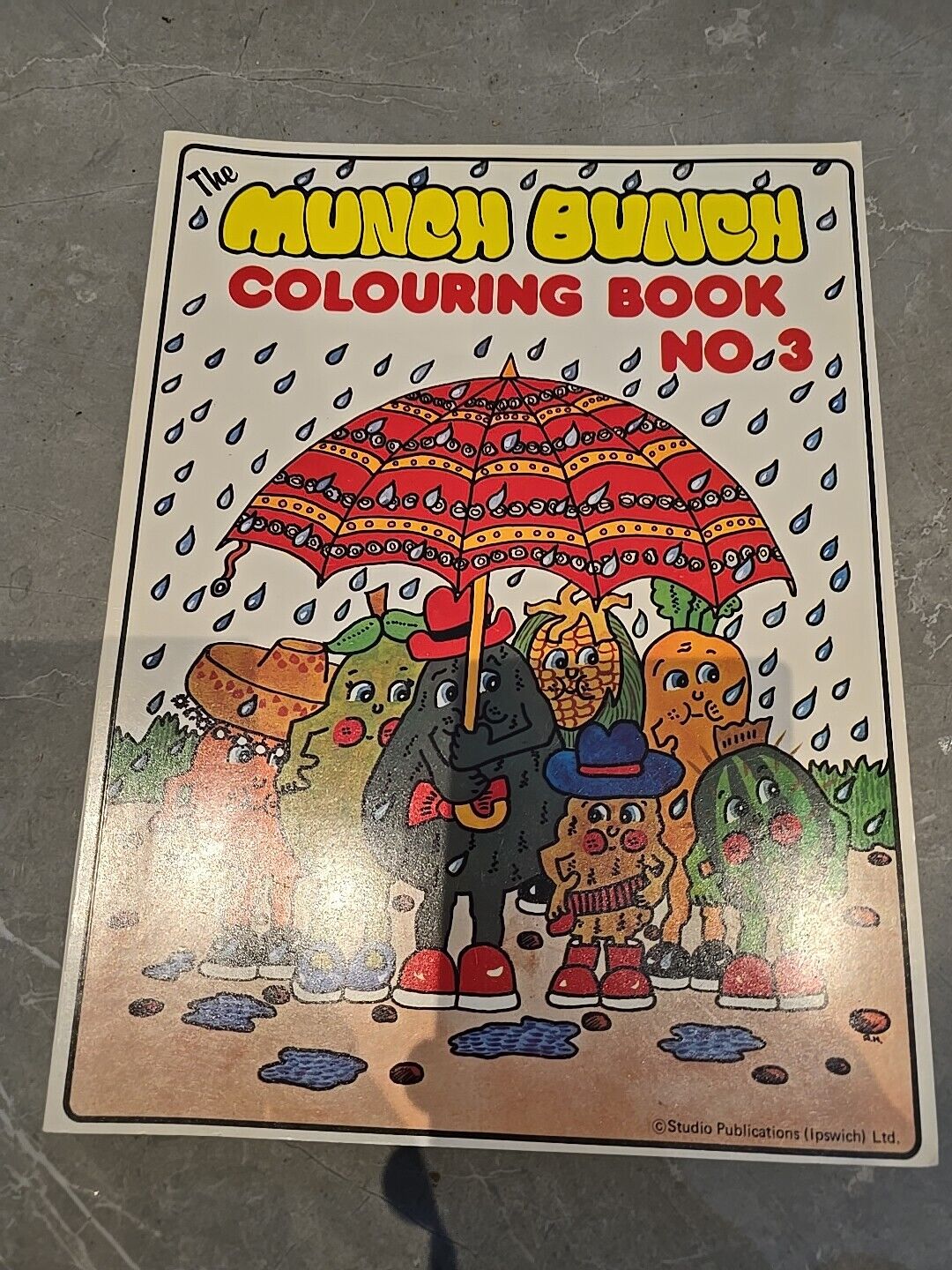 UNUSED NO 3 MINT The Munch Bunch 1980 ORIGINAL COLOURING BOOK Retro Kids TV