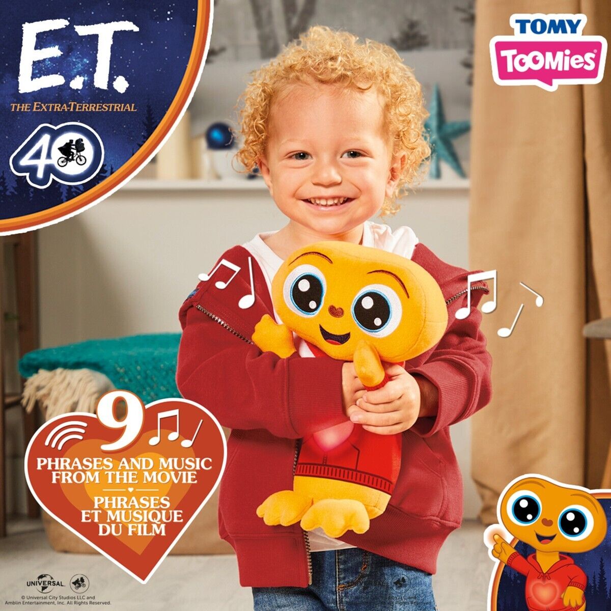 TOMY TOOMIES MY BEST FRIEND MON AMI E.T PLUSH INTERACTIVE TALKING SOFT TOY