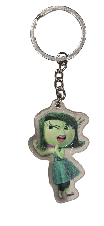 INSIDE OUT 2 Keyring BagTag Dangle Keychain ANXIETY ENVY ACRYLIC ENNUI NETFLIX