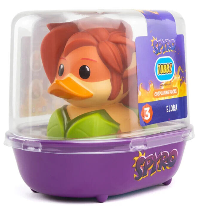 TUBBZ SPYRO THE DRAGON ELORA COLLECTIBLE DUCK FIGURINE RUBBER COSPLAY