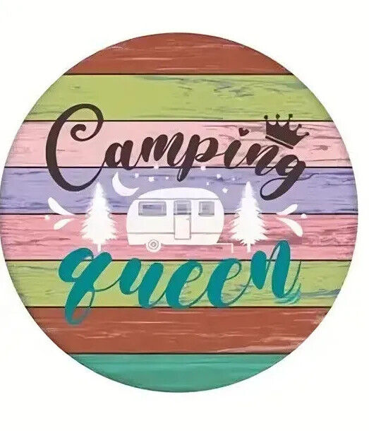 CAMPING CAMPER COASTER  Coffee Tea Drink COCKTAILS VW CAMP FIRE WOOD EFFECT
