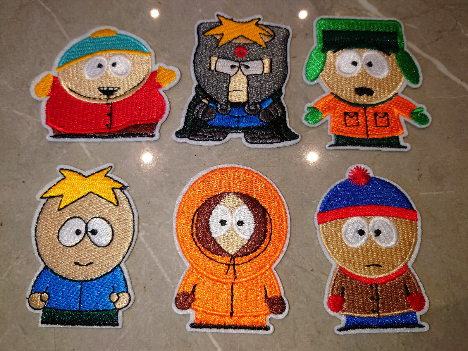 South Park Kenny CARTMAN PROFESSOR CHAOS KYLE STAN embroidered fabric PATCH